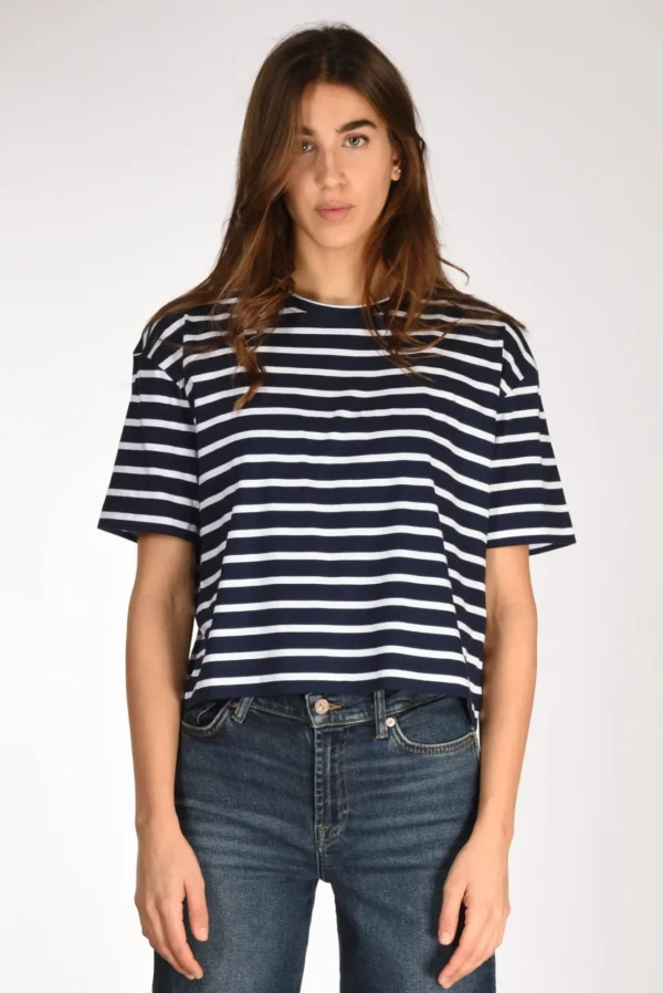 tshirt rigata blu/bianco