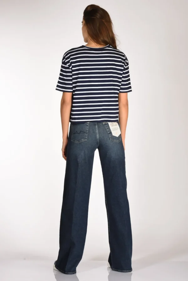 tshirt rigata blu/bianco