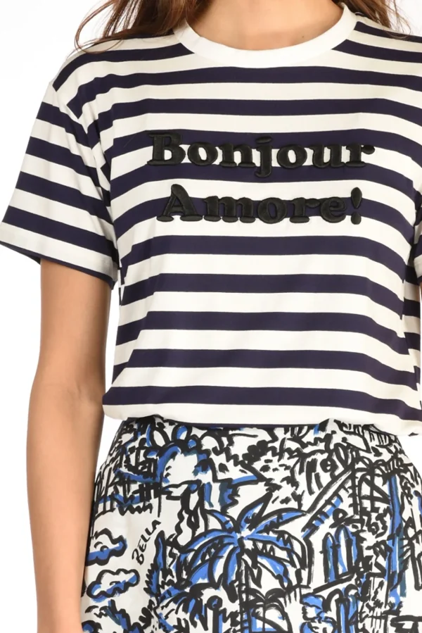 tshirt righe bianco/blu