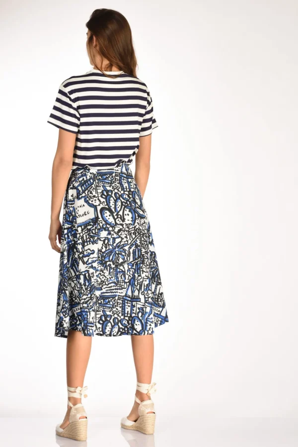 tshirt righe bianco/blu
