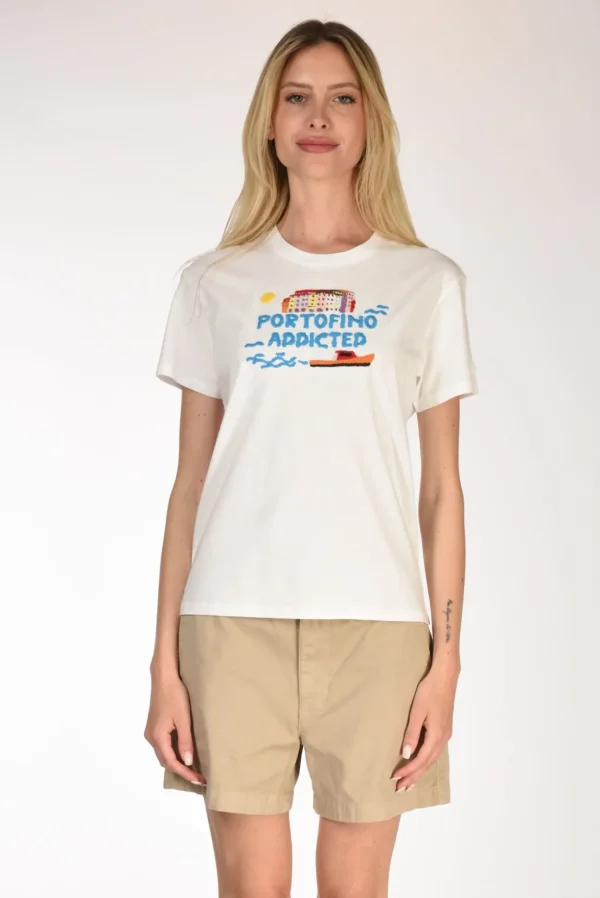 tshirt scritta bianco