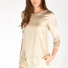 tshirt seta beige