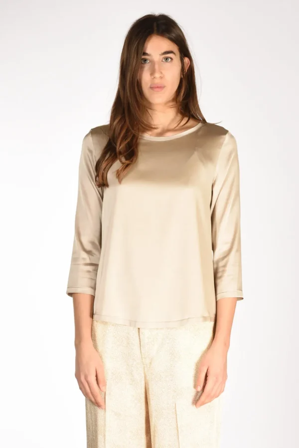 tshirt seta beige