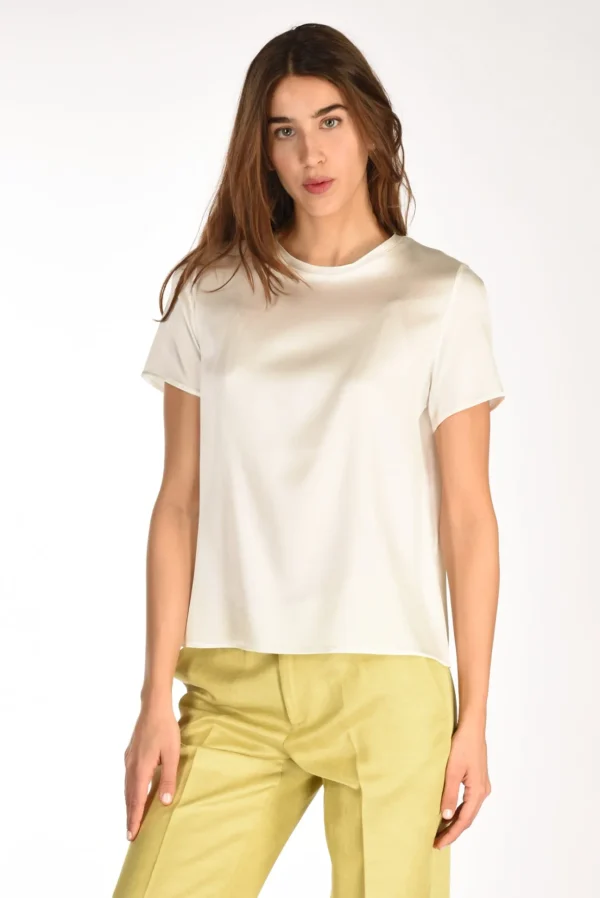 tshirt seta bianco