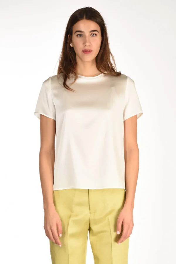 tshirt seta bianco