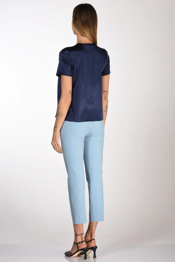 tshirt seta blu