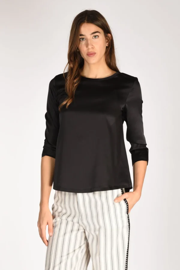 tshirt seta nero