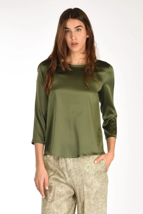 tshirt seta verde
