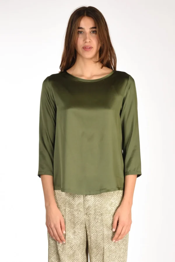 tshirt seta verde