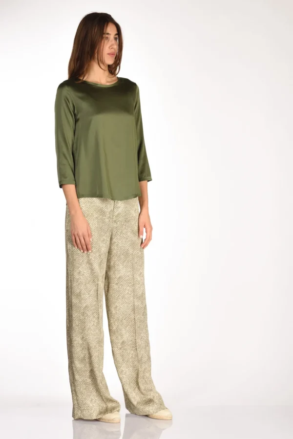 tshirt seta verde