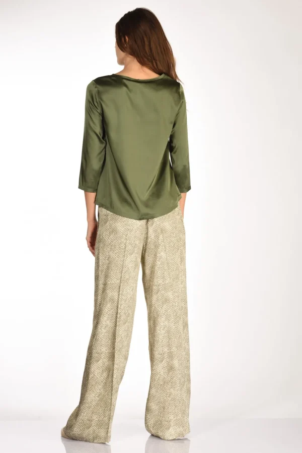 tshirt seta verde